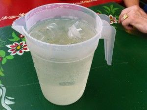 Jarra de 'rebujito'.
