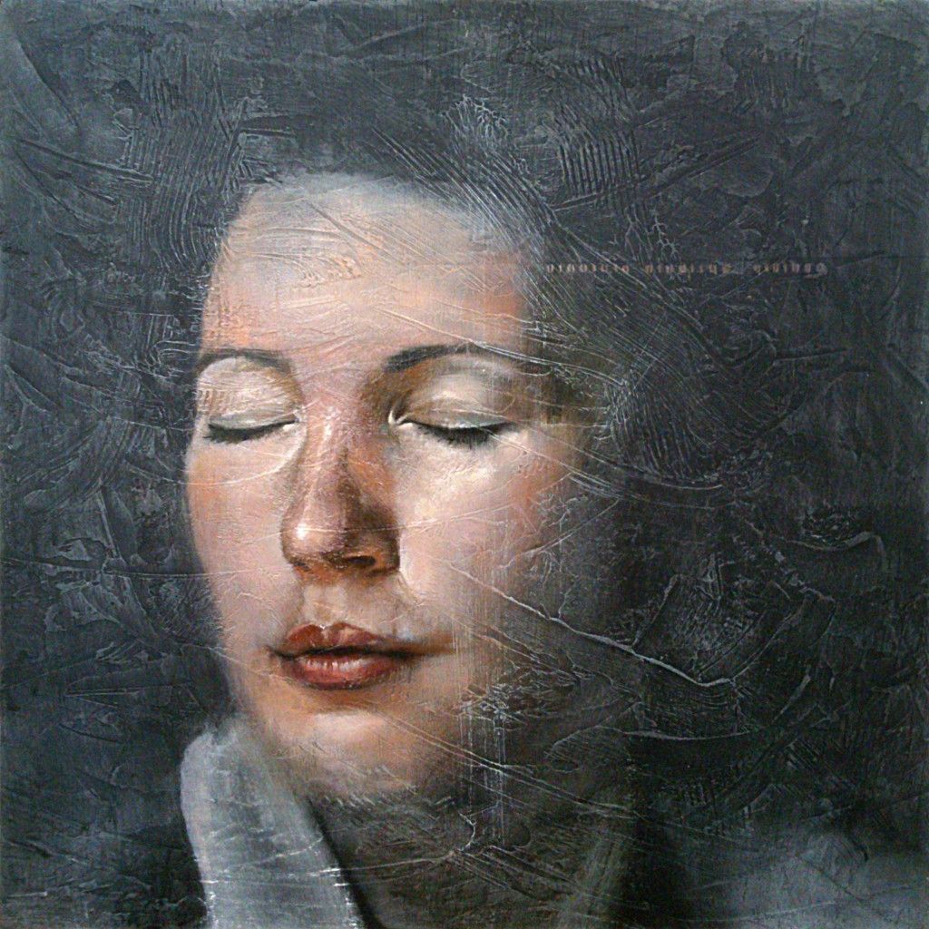 Uno de los retratos pintados por Julián Delgado.