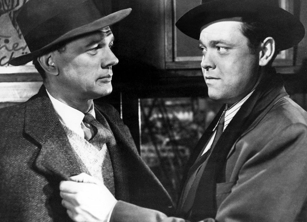 Orson Welles y Joseph Cotten en la famosa escena de 'El tercer hombre'.