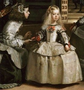 La infanta Margarita. Detalle de 'Las meninas' de Velázquez.