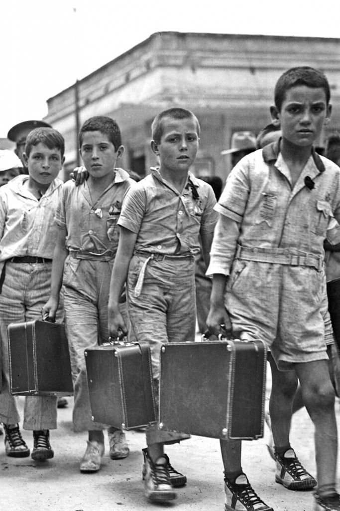 Niños exiliados de la Guerra Civil española.