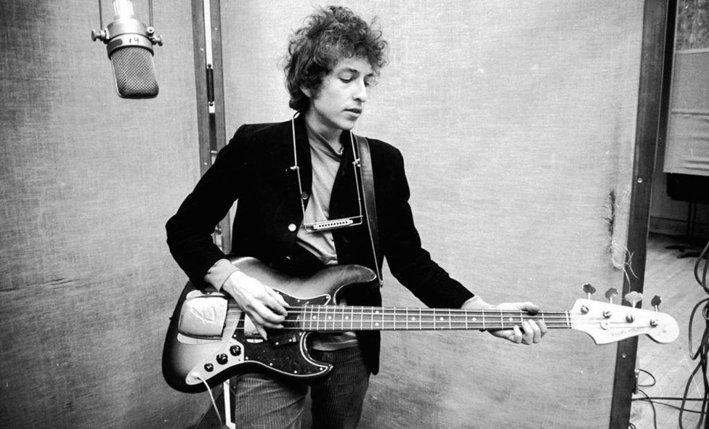 Un joven Bob Dylan.