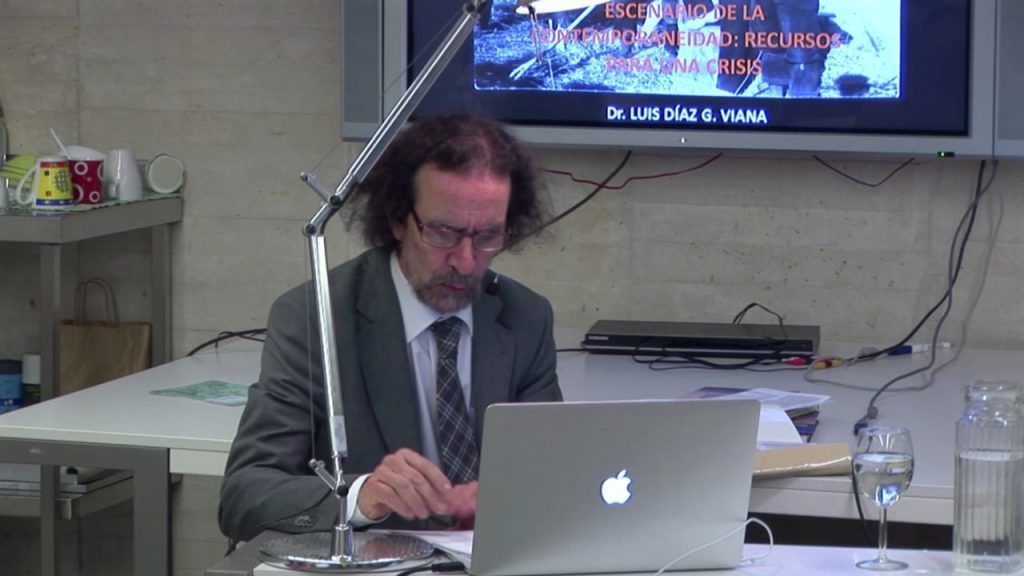 Díaz Viana durante una conferencia.
