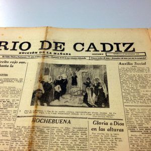 Portada del 'Diario de Cádiz' del 24 Diciembre 1939.