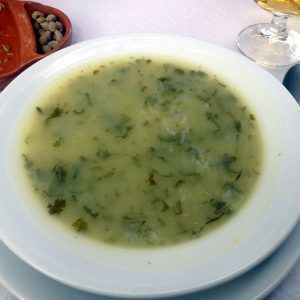 Caldo verde de Sao Domingos.