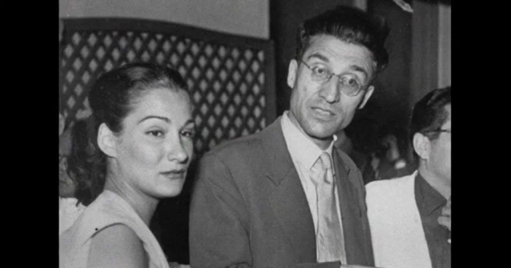 Constace Dowling junto a Cesare Pavese.