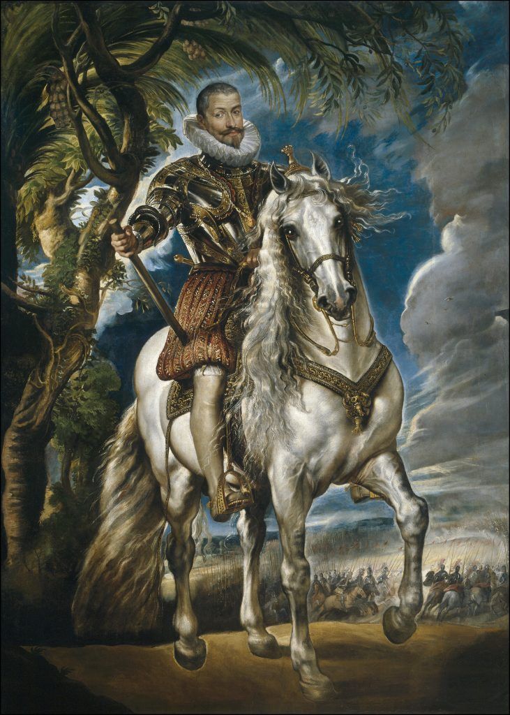 Retrato ecuestre del Duque de Lerma realizado por Rubens.