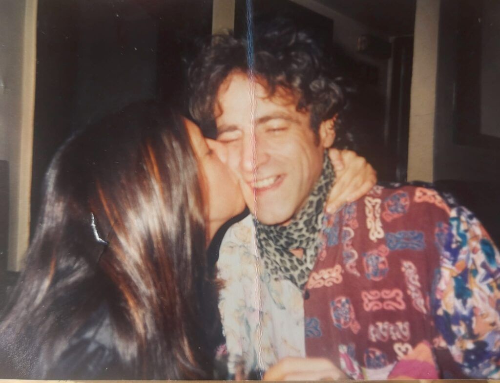 Malcolm Scarpa con su amiga la cantante Jackie Revlon. Foto cedida por Rosa M. Scarpa.